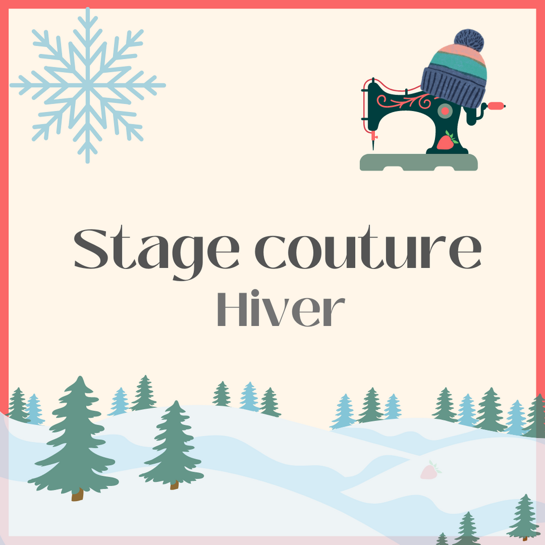 Stage couture enfants/ados </p> Hiver 2025