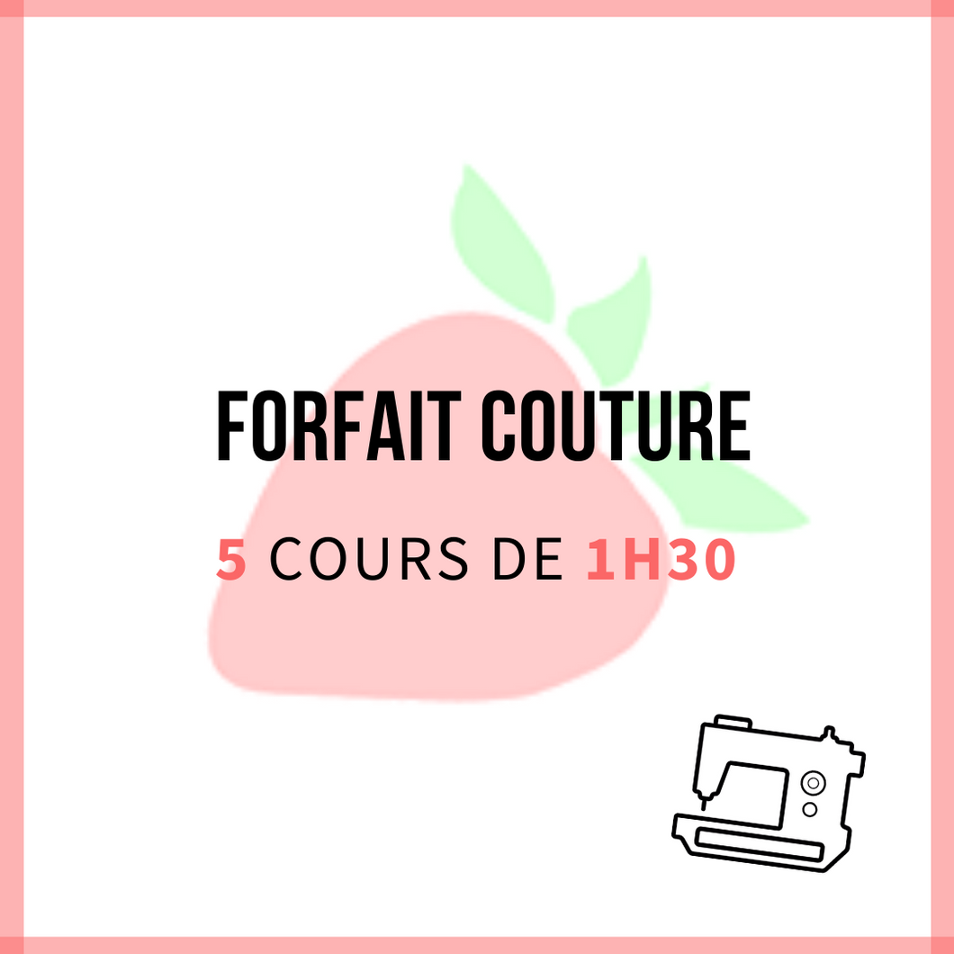Forfait Couture </p> Carte 5 séances
